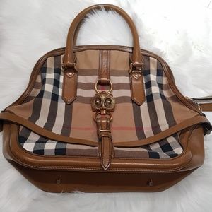 Burberry House Check Bridle Owl Orchard Handbag